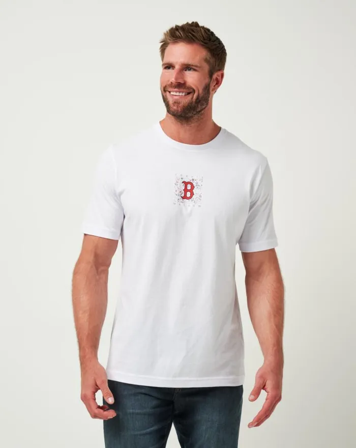 TravisMathew BOSTON RED SOX IN THE DUGOUT TEE White Men Tees