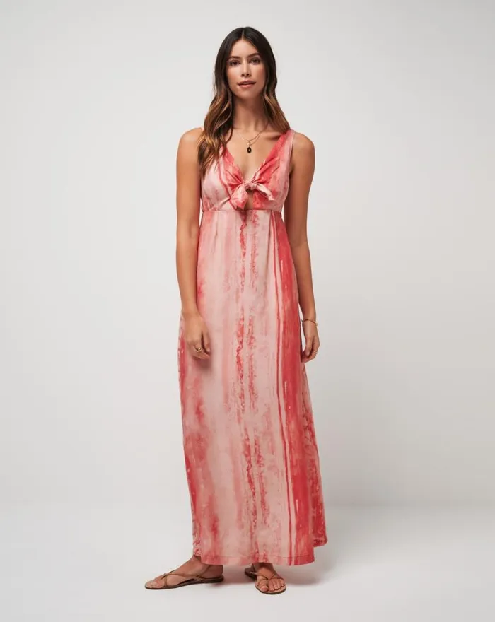 TravisMathew CITY TO SHORE MAXI DRESS Shell Pink Women Dresses TravisMathew CITY TO SHORE MAXI DRESS Shell Pink Women Dresses