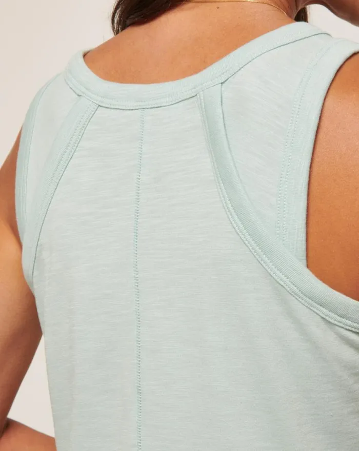 TravisMathew CLOUD JERSEY TANK Ether Women Tees TravisMathew CLOUD JERSEY TANK Ether Women Tees