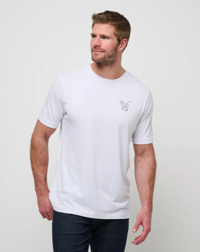 TravisMathew DUMP AND CHASE TEE White Men Tees TravisMathew DUMP AND CHASE TEE White Men Tees