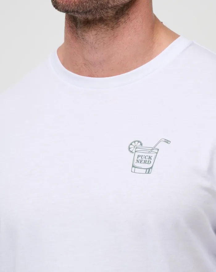 TravisMathew DUMP AND CHASE TEE White Men Tees TravisMathew DUMP AND CHASE TEE White Men Tees