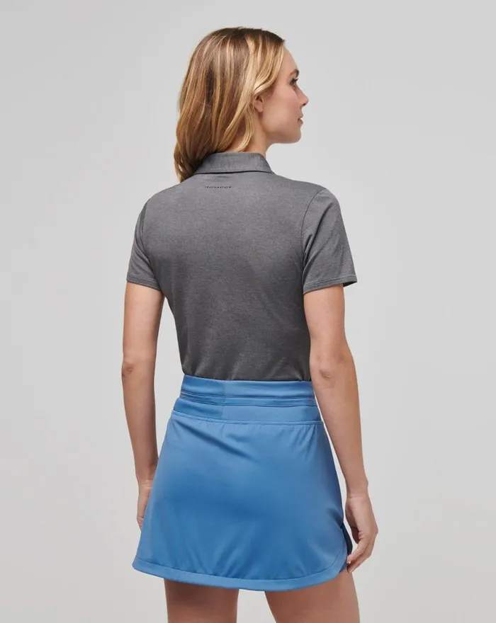 TravisMathew FEATHERWEIGHT ACTIVE POLO Heather Black Women Polos TravisMathew FEATHERWEIGHT ACTIVE POLO Heather Black Women Polos