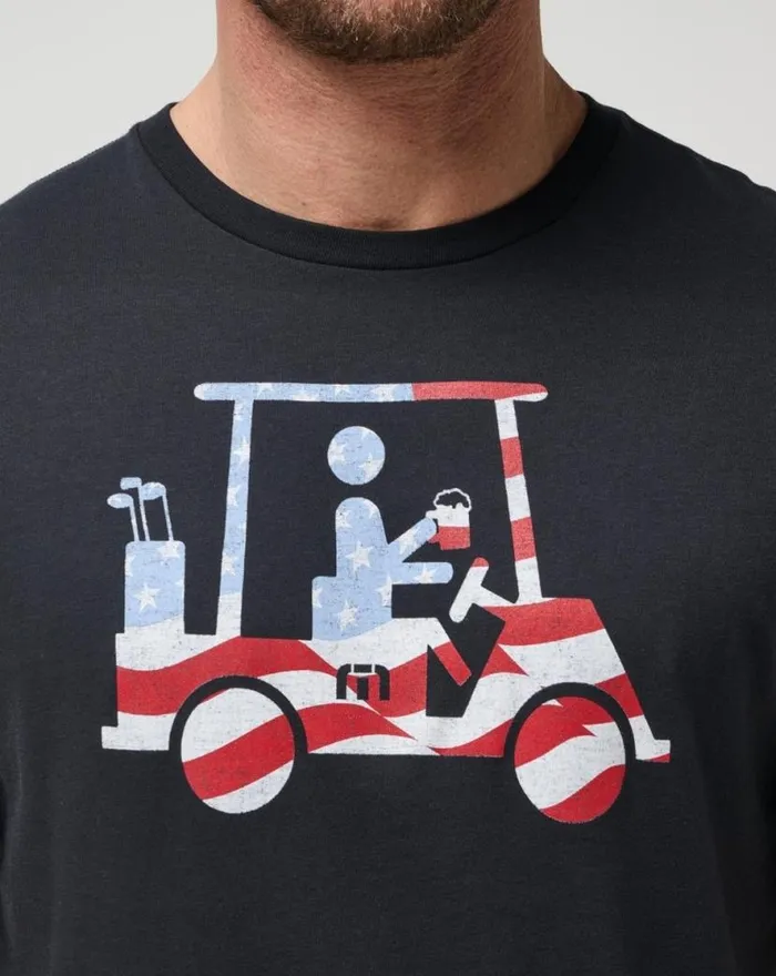 TravisMathew FIVE K DAY TEE Black Men Tees TravisMathew FIVE K DAY TEE Black Men Tees
