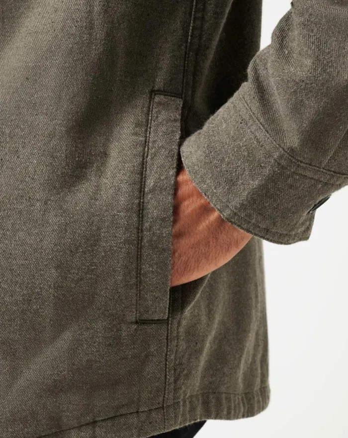 TravisMathew HALFWAY THERE SHIRT JACKET Dark Olive Men ButtonUps TravisMathew HALFWAY THERE SHIRT JACKET Dark Olive Men ButtonUps