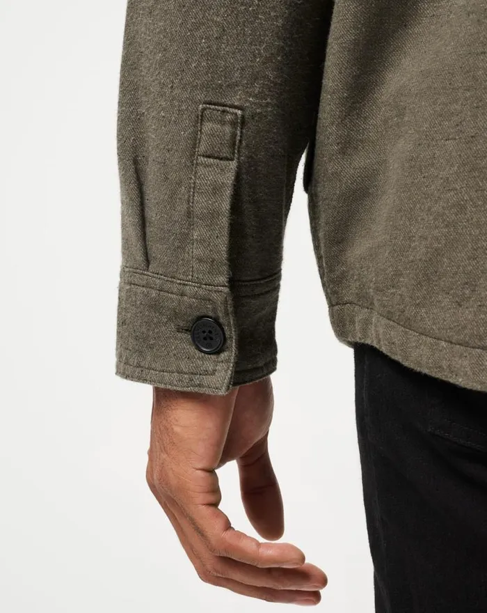 TravisMathew HALFWAY THERE SHIRT JACKET Dark Olive Men ButtonUps TravisMathew HALFWAY THERE SHIRT JACKET Dark Olive Men ButtonUps