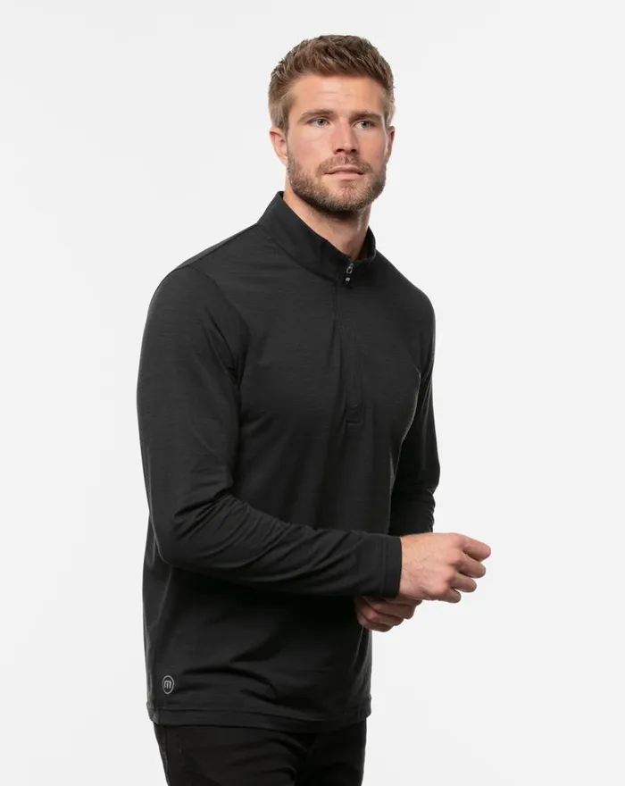 TravisMathew HAVASU 20 QUARTER ZIP Black Men Quarter Zips TravisMathew HAVASU 20 QUARTER ZIP Black Men Quarter Zips
