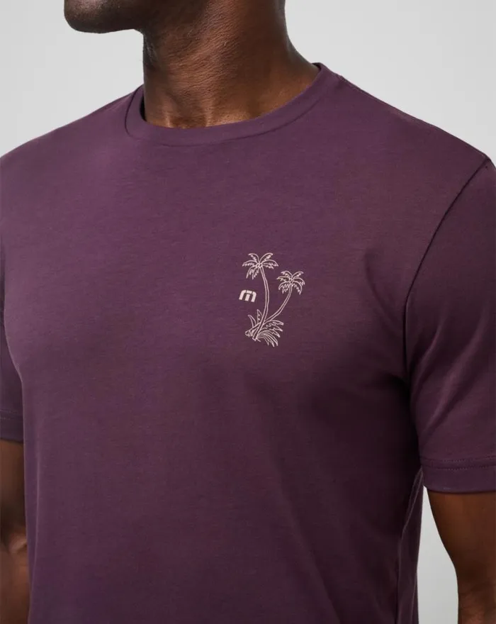 TravisMathew ISLAND GEM TEE Plum Men Tees TravisMathew ISLAND GEM TEE Plum Men Tees