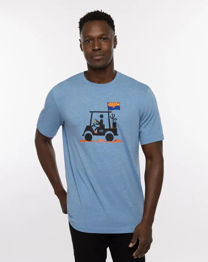 TravisMathew MAN OF THE DESERT 20 TEE Heather Allure Men Tees