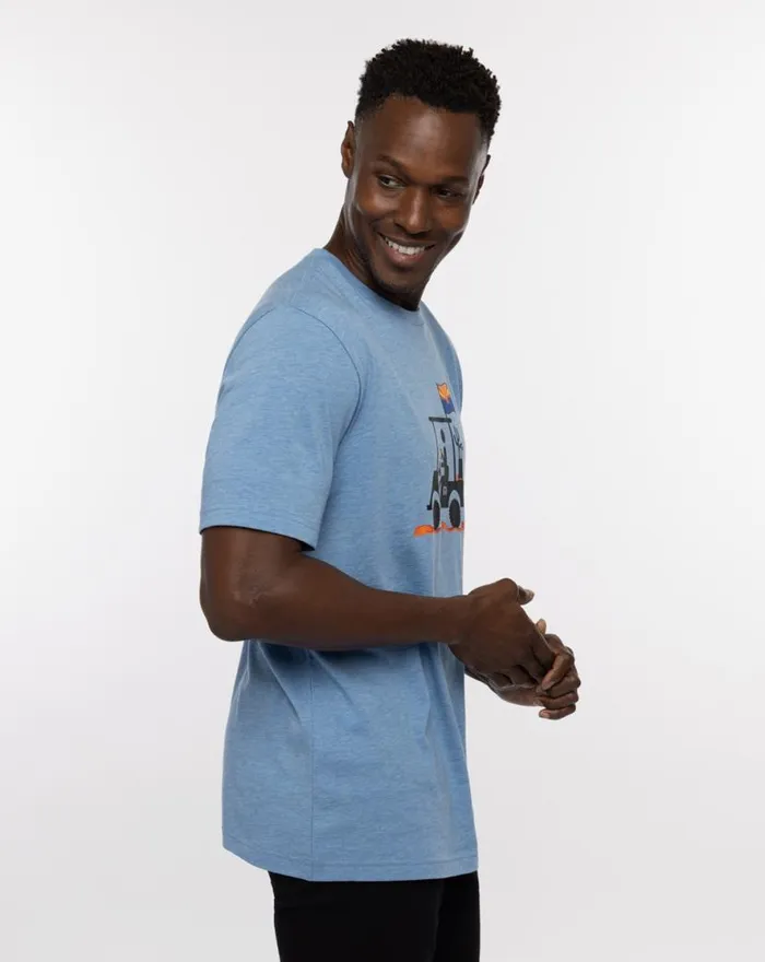 TravisMathew MAN OF THE DESERT 20 TEE Heather Allure Men Tees