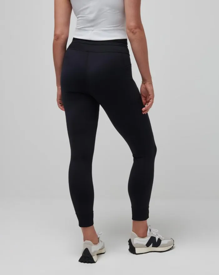 TravisMathew MOVEKNIT TIE LEGGING Black Women Pants TravisMathew MOVEKNIT TIE LEGGING Black Women Pants