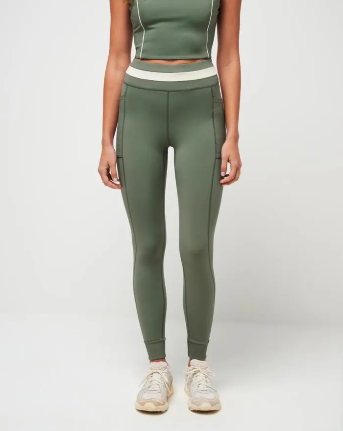TravisMathew MULTITASK MOVEKNIT LEGGING Agave Green Women Pants