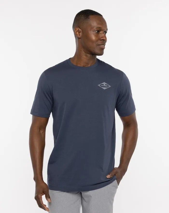 TravisMathew NORTH BEACH TEE Blue Nights Men Tees TravisMathew NORTH BEACH TEE Blue Nights Men Tees