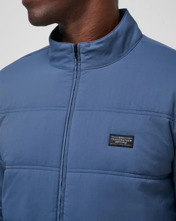 TravisMathew PALISADES PUFFER JACKET Navy Men Jackets TravisMathew PALISADES PUFFER JACKET Navy Men Jackets