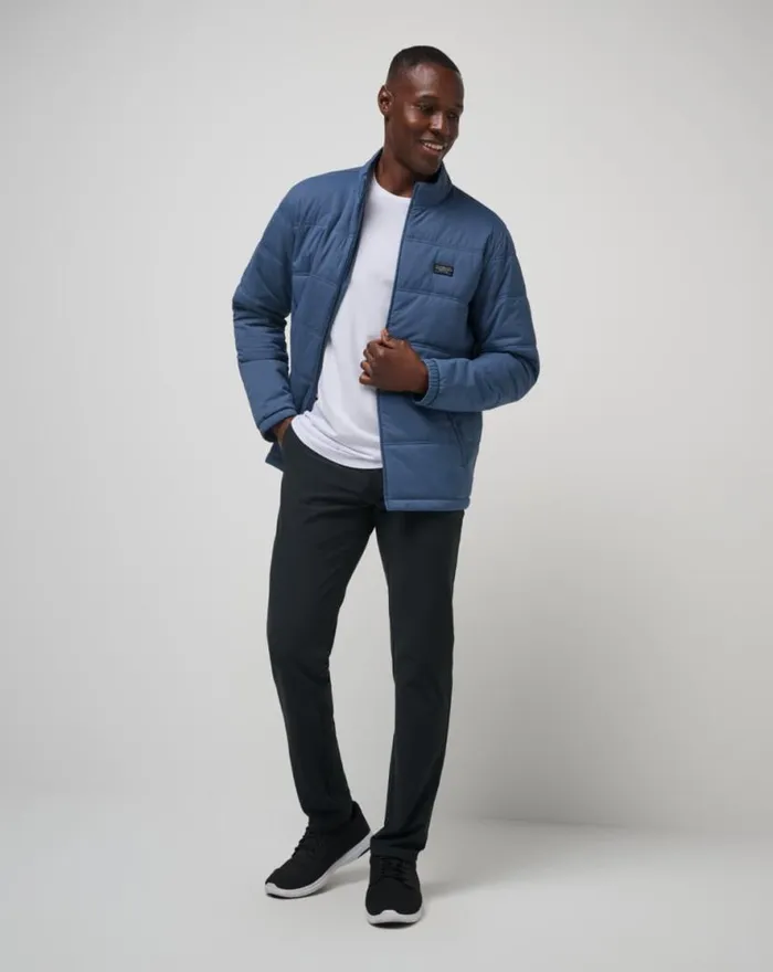 TravisMathew PALISADES PUFFER JACKET Navy Men Jackets TravisMathew PALISADES PUFFER JACKET Navy Men Jackets