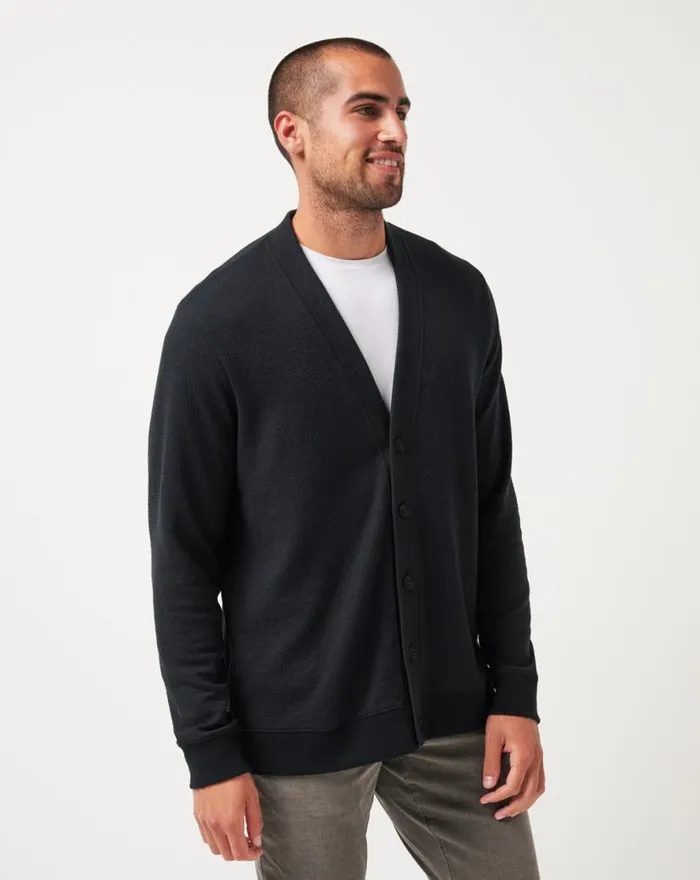 TravisMathew PRISTINE SHORE CARDIGAN Black Men Hoodies and Sweatshirts TravisMathew PRISTINE SHORE CARDIGAN Black Men Hoodies and Sweatshirts