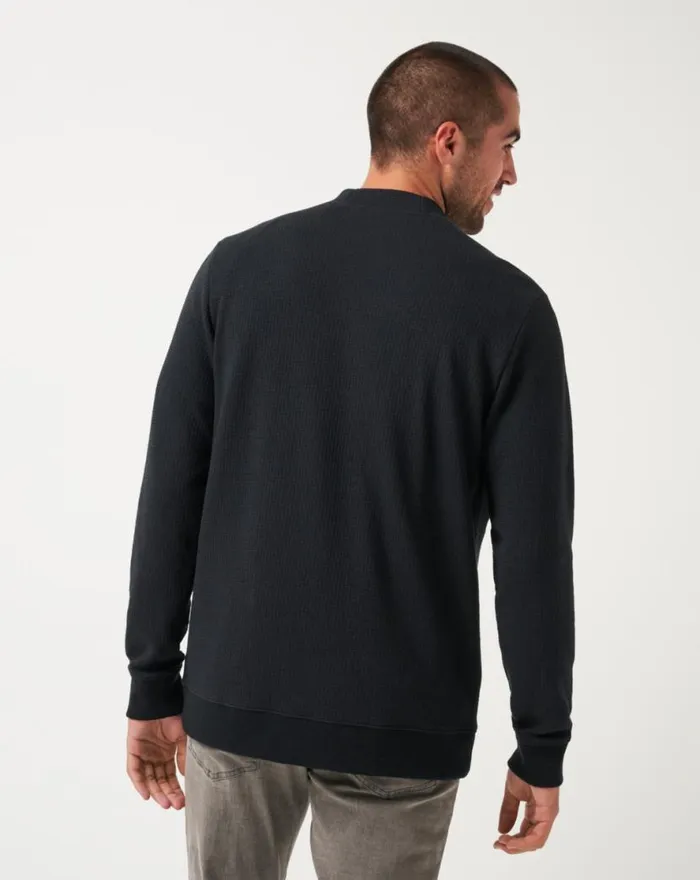 TravisMathew PRISTINE SHORE CARDIGAN Black Men Hoodies and Sweatshirts TravisMathew PRISTINE SHORE CARDIGAN Black Men Hoodies and Sweatshirts