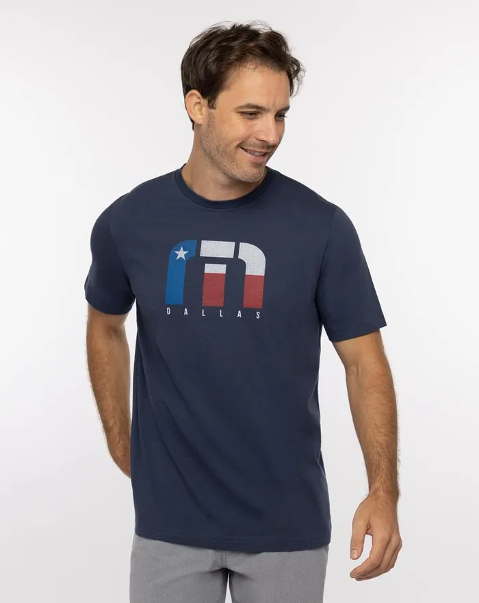 TravisMathew ROUNDUPS TEE Mood Indigo Men Tees