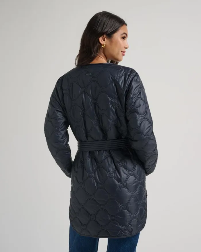 TravisMathew SALTWATER SPRAY QUILTED JACKET Black Women Jackets TravisMathew SALTWATER SPRAY QUILTED JACKET Black Women Jackets