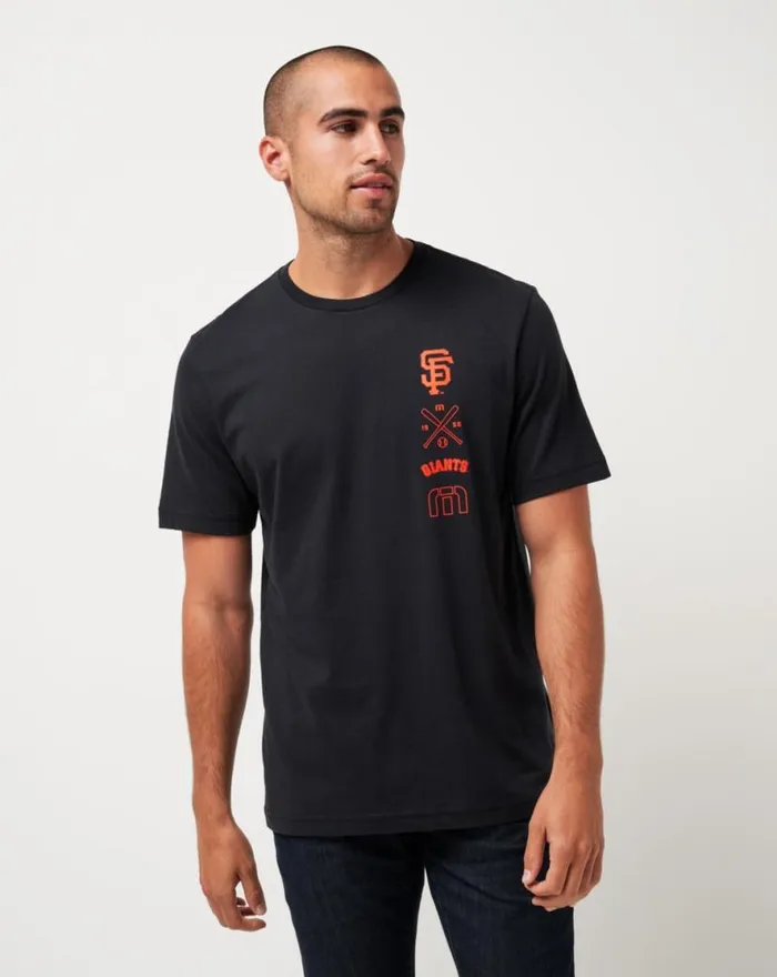 TravisMathew SAN FRANCISCO GIANTS SUNSET SLAM TEE Black Men Tees