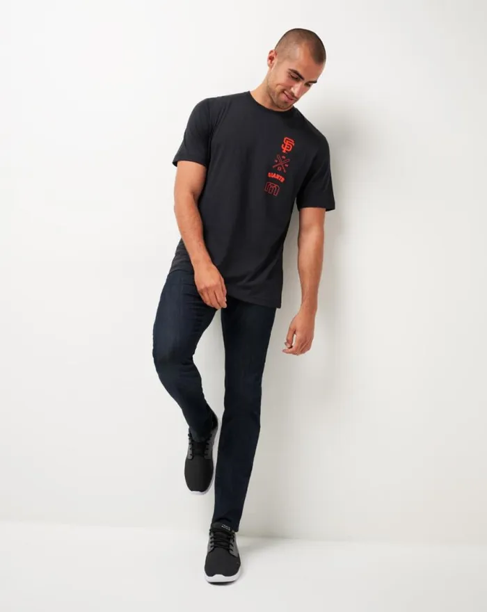 TravisMathew SAN FRANCISCO GIANTS SUNSET SLAM TEE Black Men Tees TravisMathew SAN FRANCISCO GIANTS SUNSET SLAM TEE Black Men Tees