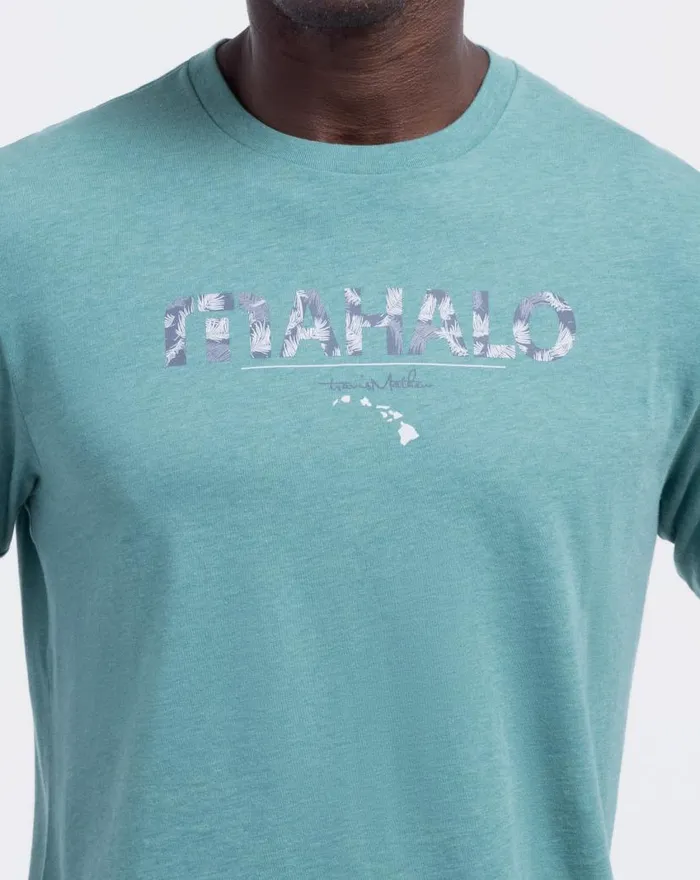 TravisMathew THE BIG ISLE 20 TEE Heather Green Men Tees TravisMathew THE BIG ISLE 20 TEE Heather Green Men Tees