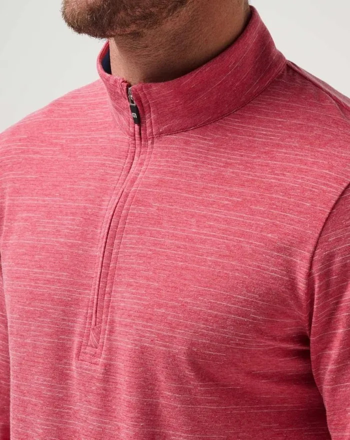 TravisMathew THE HEATER QUARTER ZIP Heather Scooter Men Quarter Zips TravisMathew THE HEATER QUARTER ZIP Heather Scooter Men Quarter Zips