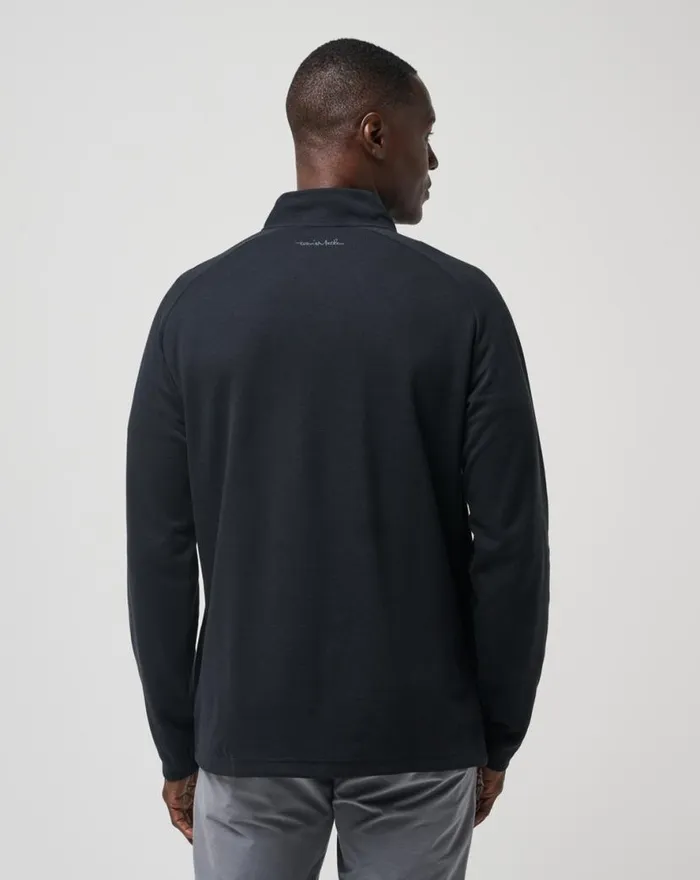 TravisMathew UPGRADED QUARTER ZIP Black Men Quarter Zips TravisMathew UPGRADED QUARTER ZIP Black Men Quarter Zips