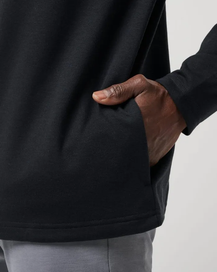 TravisMathew UPGRADED QUARTER ZIP Black Men Quarter Zips TravisMathew UPGRADED QUARTER ZIP Black Men Quarter Zips