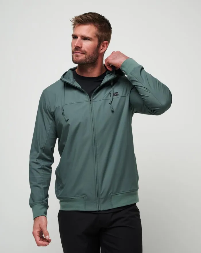 TravisMathew WANDERLUST HOODIE Balsam Green Men Jackets