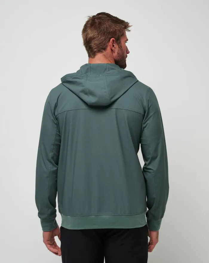 TravisMathew WANDERLUST HOODIE Balsam Green Men Jackets TravisMathew WANDERLUST HOODIE Balsam Green Men Jackets
