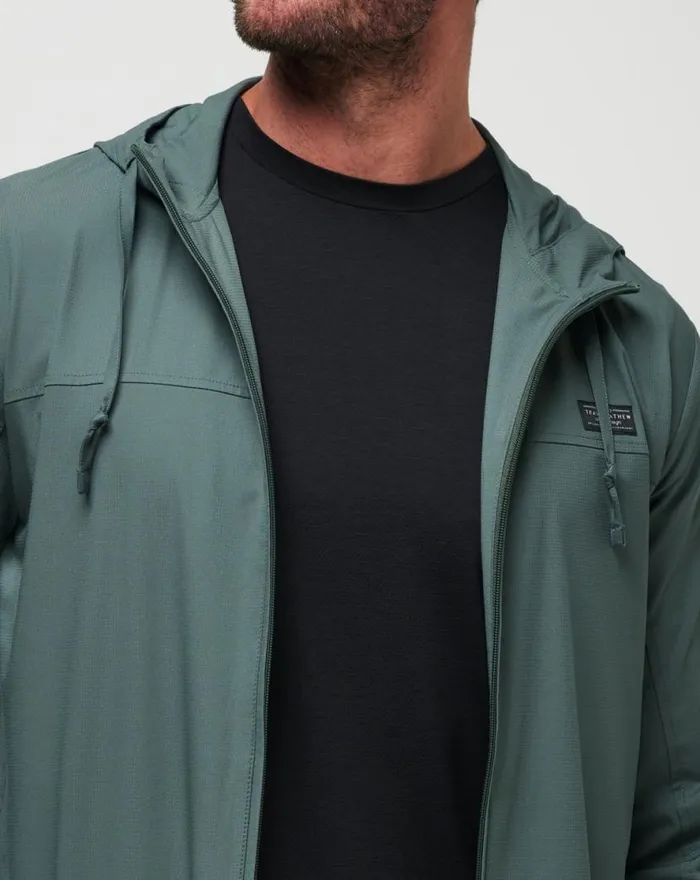 TravisMathew WANDERLUST HOODIE Balsam Green Men Jackets TravisMathew WANDERLUST HOODIE Balsam Green Men Jackets