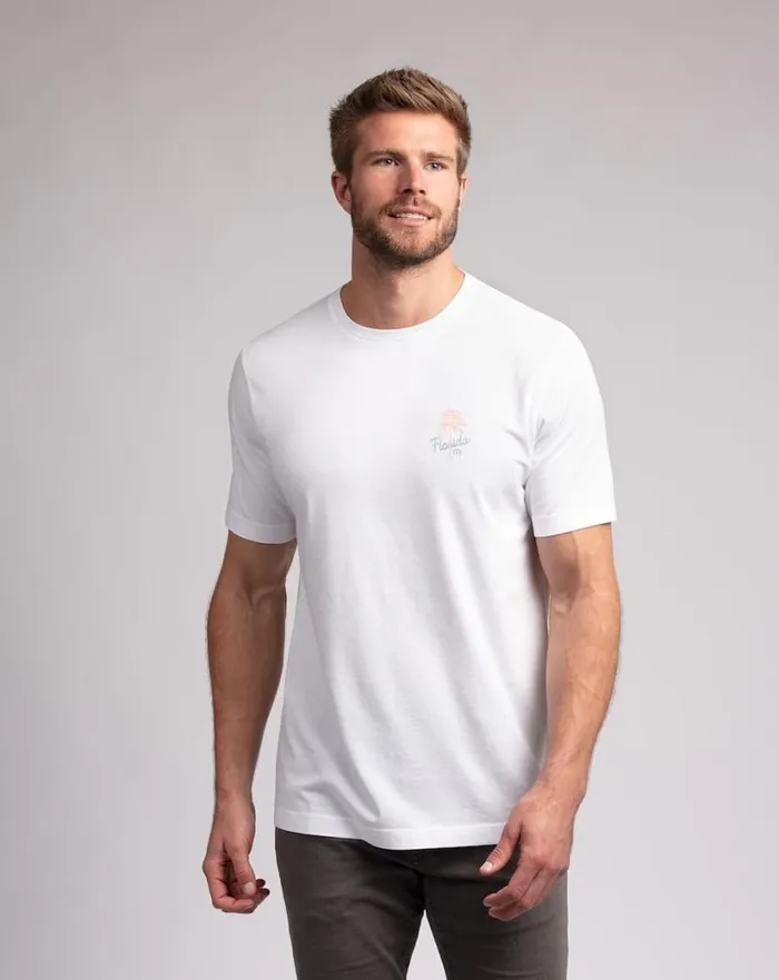 TravisMathew WHITE SANDS TEE White Men Tees TravisMathew WHITE SANDS TEE White Men Tees