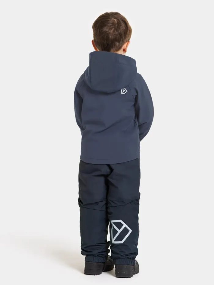 Troel Kids039 Jacket Navy Kids Didriksons Softshell Jackets