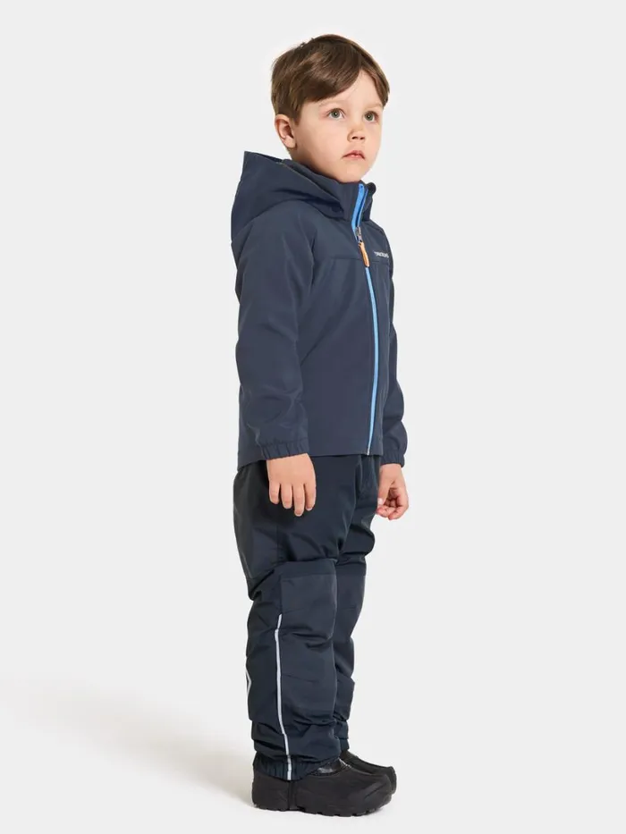 Troel Kids039 Jacket Navy Kids Didriksons Softshell Jackets