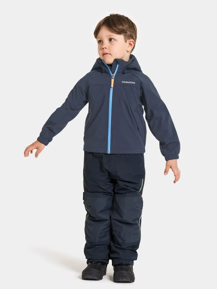 Troel Kids039 Jacket Navy Kids Didriksons Softshell Jackets