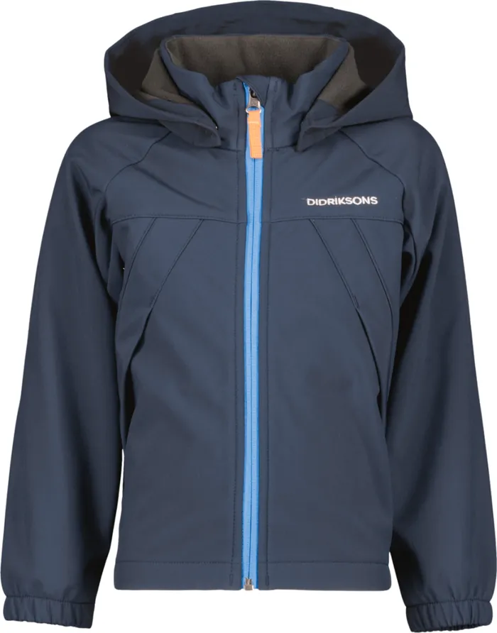 Troel Kids039 Jacket Navy Kids Didriksons Softshell Jackets