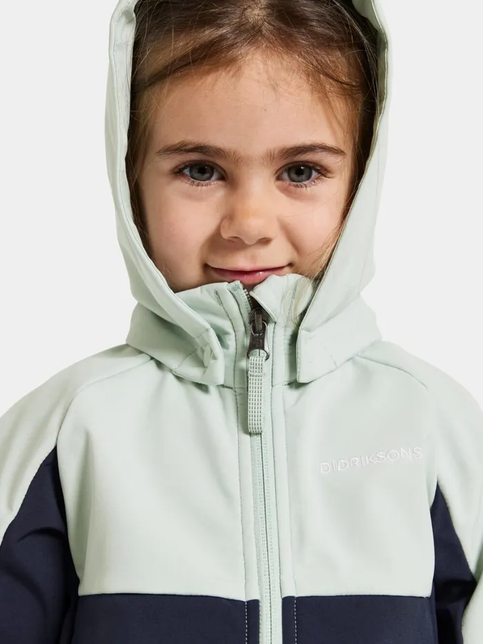 Troel Kids039 Jacket Pale Mint Kids Didriksons Spring Jackets