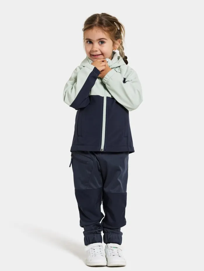 Troel Kids039 Jacket Pale Mint Kids Didriksons Spring Jackets