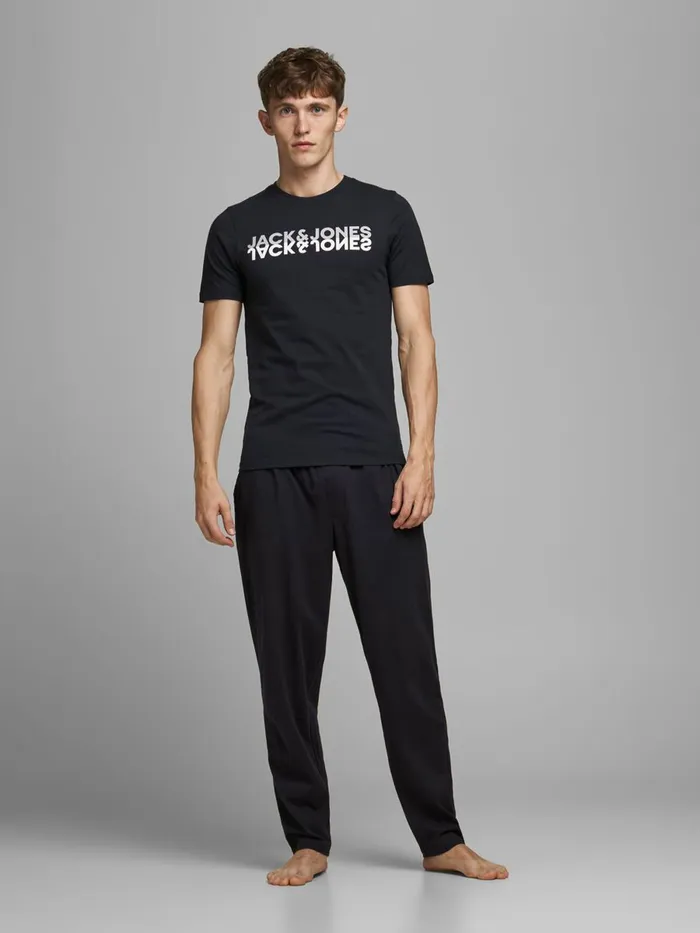 Trousers JACK and JONES Mens 2PIECE LOUNGEWEAR Blue Dark Navy