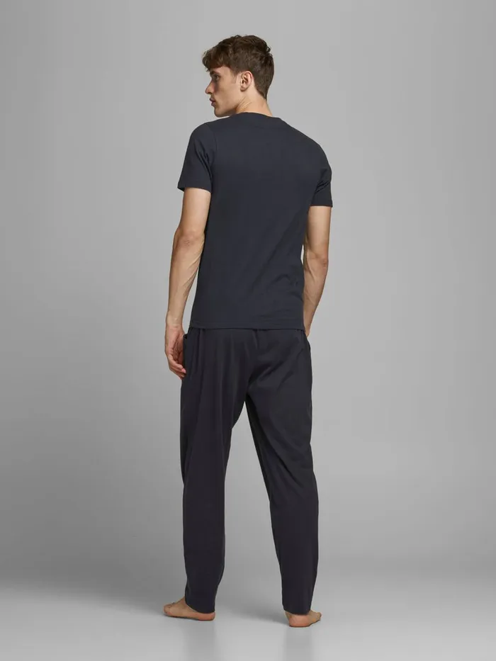 Trousers JACK and JONES Mens 2PIECE LOUNGEWEAR Blue Dark Navy