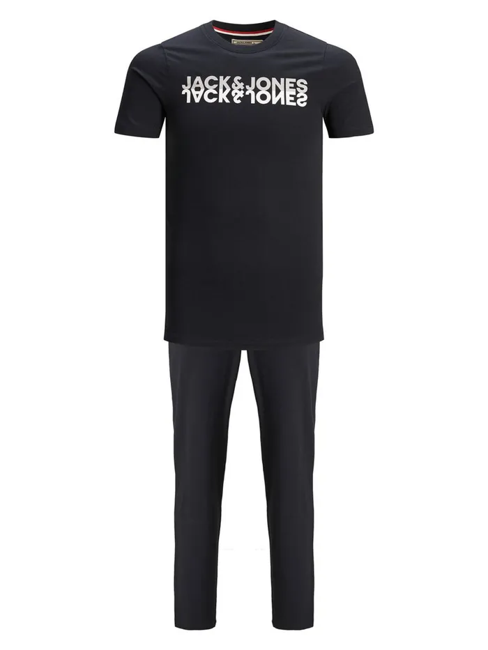 Trousers JACK and JONES Mens 2PIECE LOUNGEWEAR Blue Dark Navy