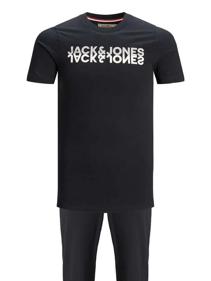 Trousers JACK and JONES Mens 2PIECE LOUNGEWEAR Blue Dark Navy