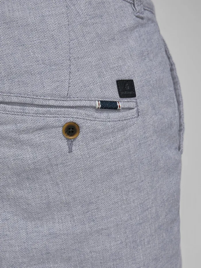 Trousers JACK and JONES Mens ACE LINEN AKM CHINOS Grey Light Blue