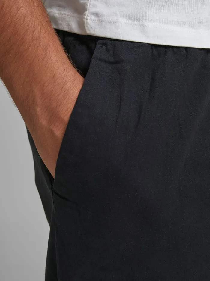 Trousers JACK and JONES Mens CUFFED PLUS SIZE JOGGERS Black Black