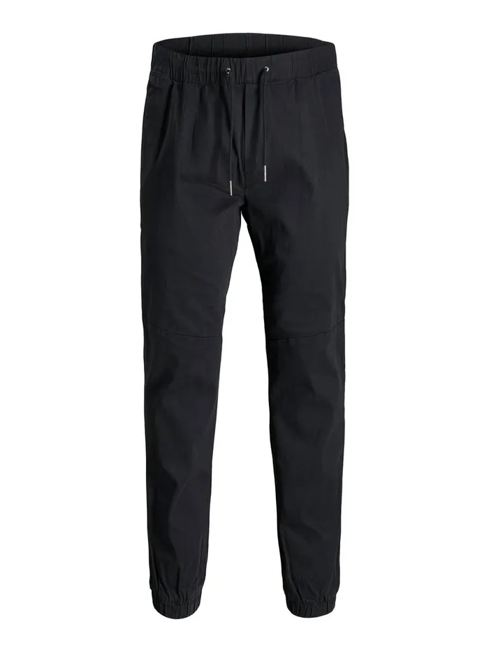 Trousers JACK and JONES Mens CUFFED PLUS SIZE JOGGERS Black Black