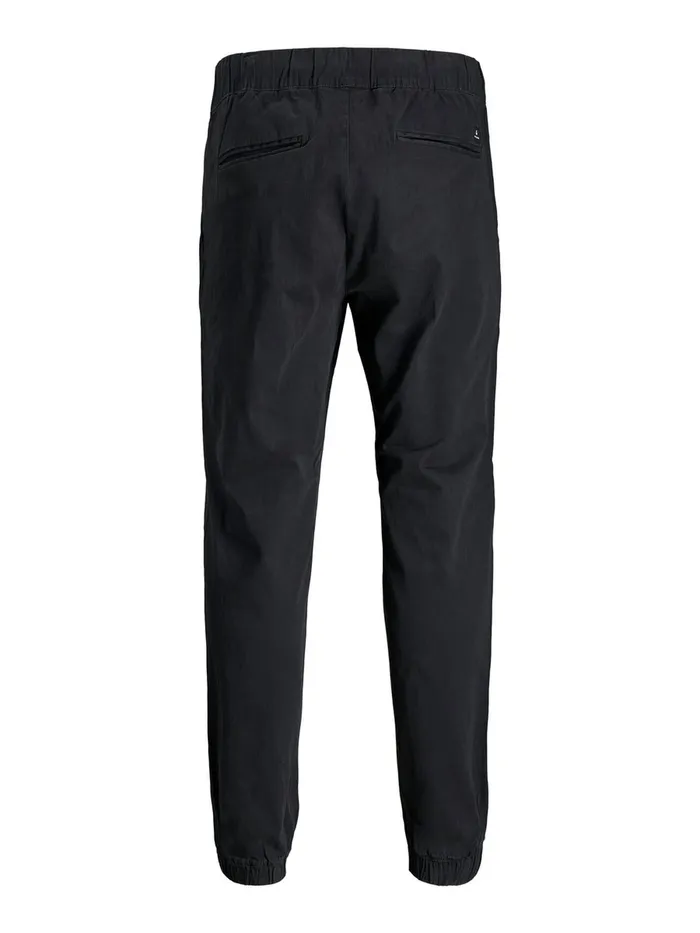 Trousers JACK and JONES Mens CUFFED PLUS SIZE JOGGERS Black Black
