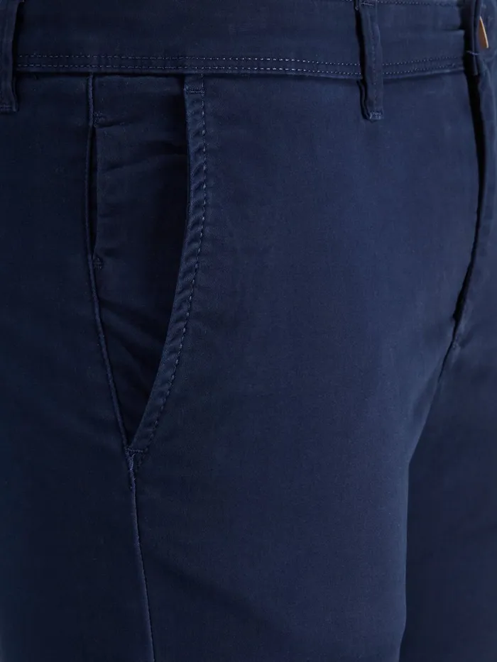 Trousers JACK and JONES Mens MARCO BOWIE SA NAVY BLAZER SLIM FIT CHINOS Blue Navy Blazer