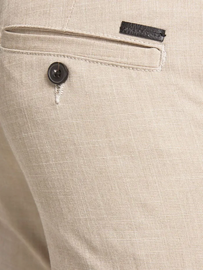 Trousers JACK and JONES Mens MARCO CONNOR AKM CHINOS Beige Beige