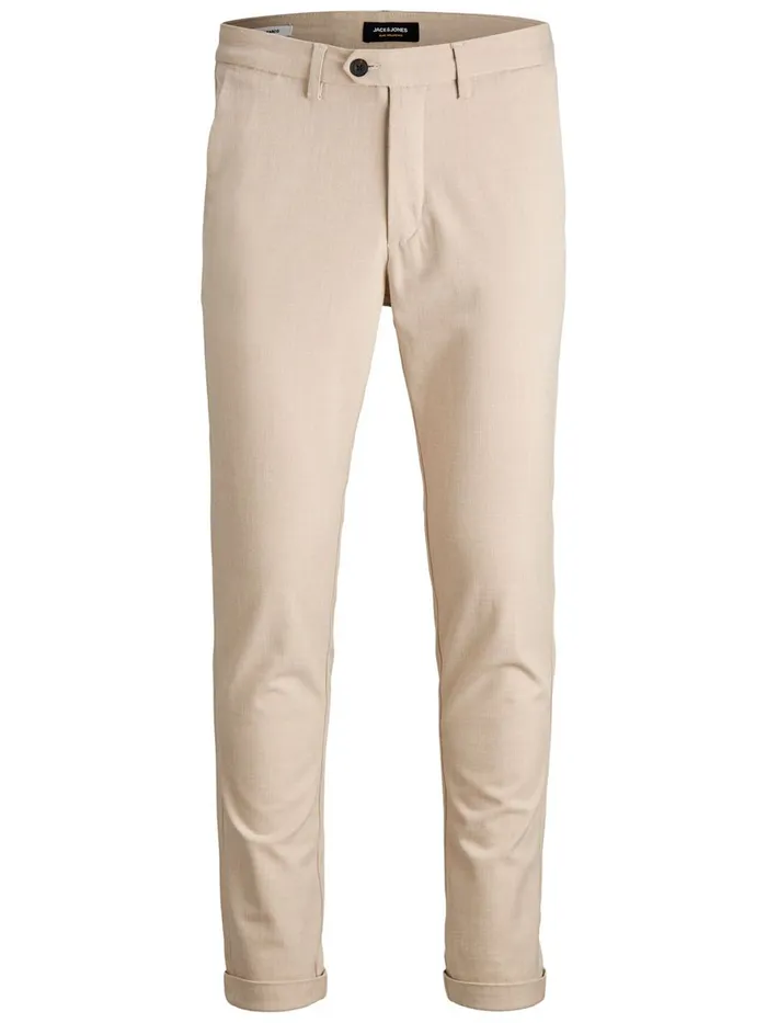 Trousers JACK and JONES Mens MARCO CONNOR AKM CHINOS Beige Beige