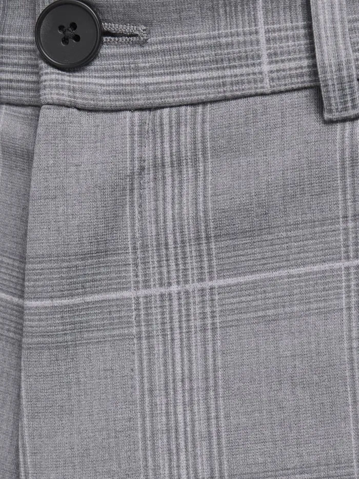 Trousers JACK and JONES Mens MARCO PHIL CHECKED TROUSERS Grey Light Gray